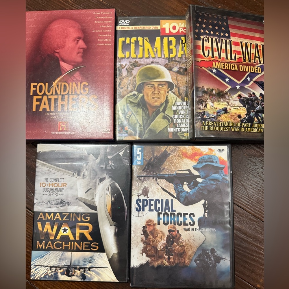 🎥 Military & History DVD Collection – 5-Set Documentary Bundle